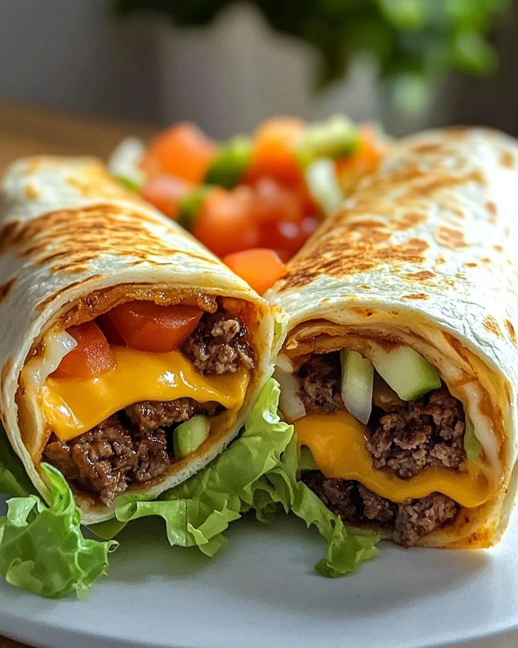 Air Fryer Cheeseburger Wraps: Schnelles Abendessen Rezept!