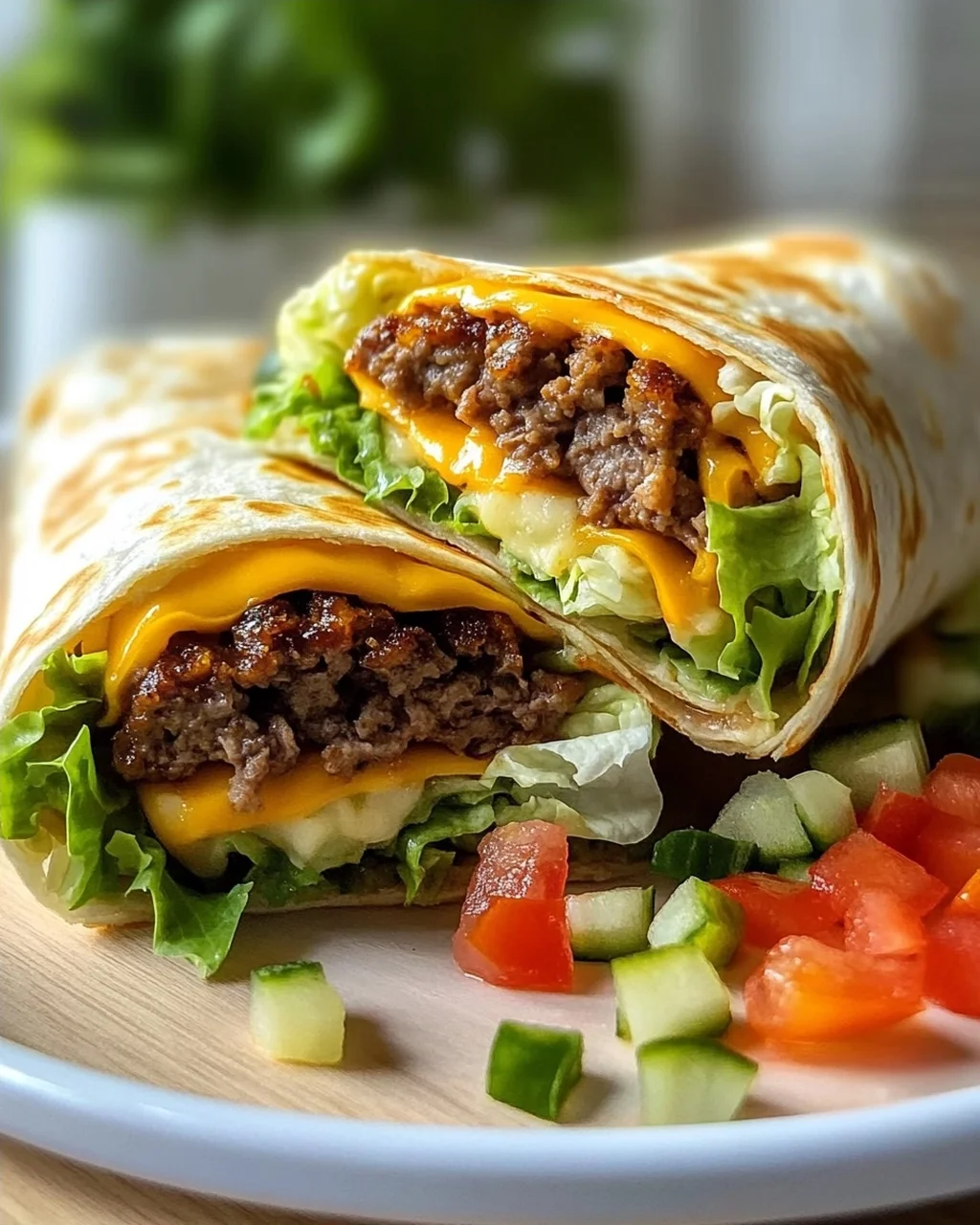 Air Fryer Cheeseburger Wraps: Schnelles Abendessen Rezept!