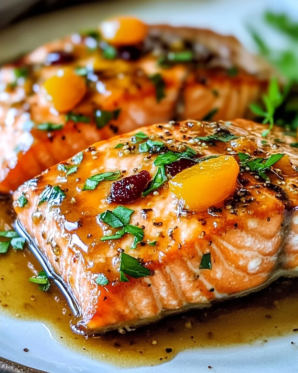 Aprikosen-Dijon-Glasierte Lachs für schnelle Abende
