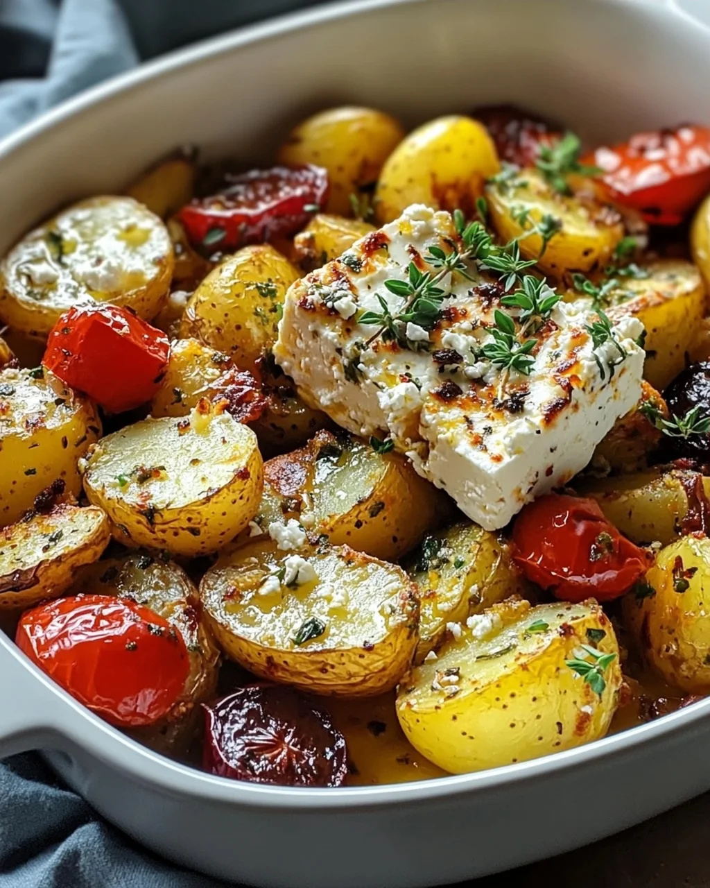Baked Feta Kartoffeln: Gesundes und einfaches Ofengericht