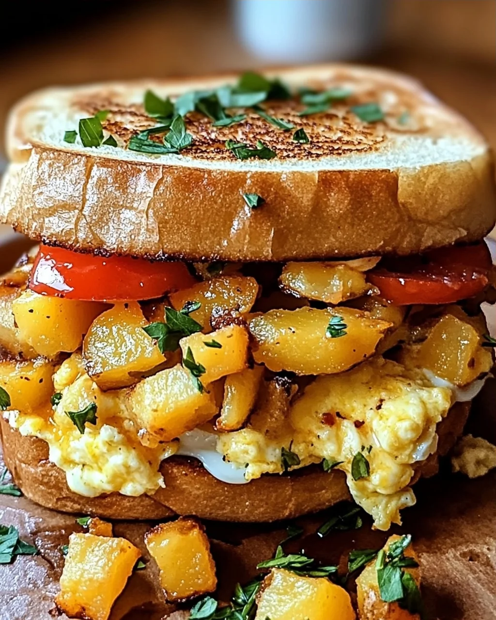 Bauernfrühstücks-Sandwich