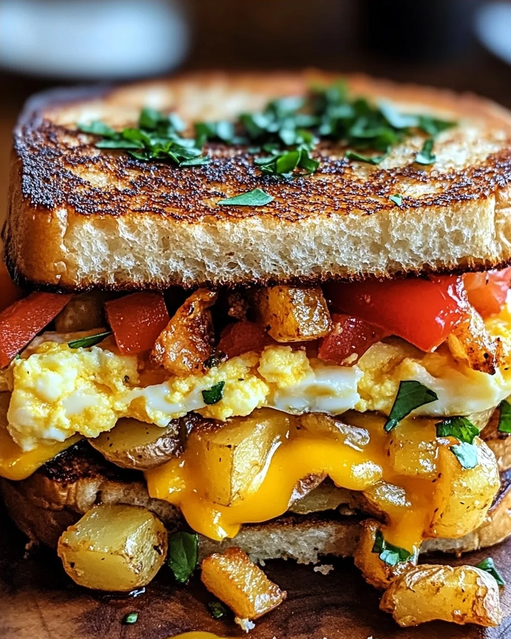 Bauernfrühstücks-Sandwich