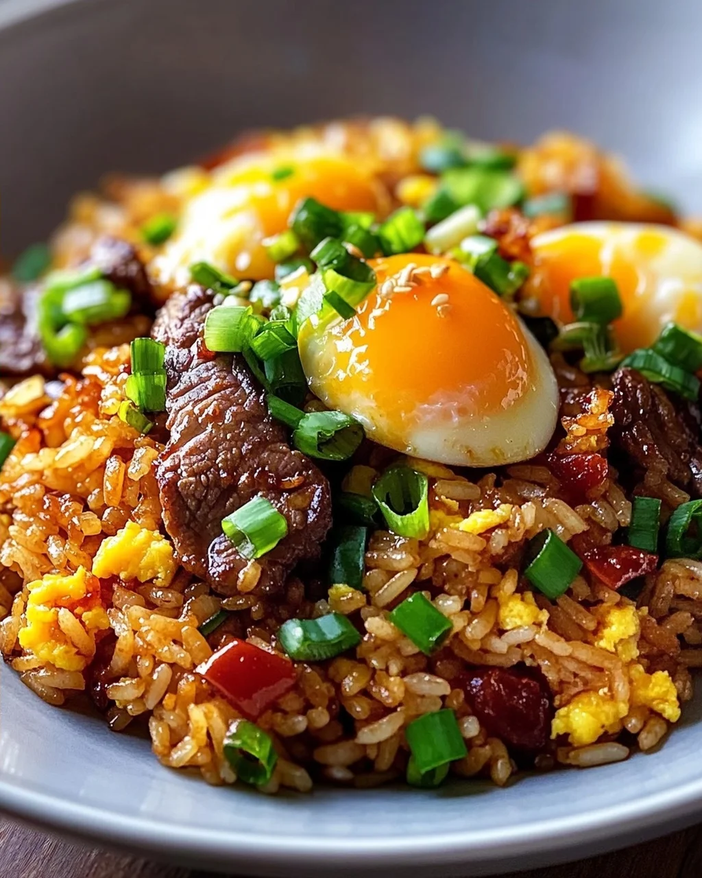 Bestes Teriyaki Fried Rice Rezept mit Ei & Frühlingszwiebeln