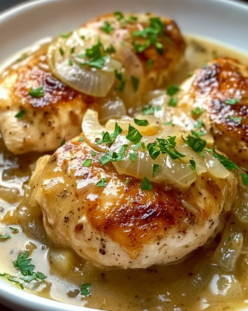 Bestes Zwiebel Sahne Hähnchen Rezept – Einfach & Cremig!