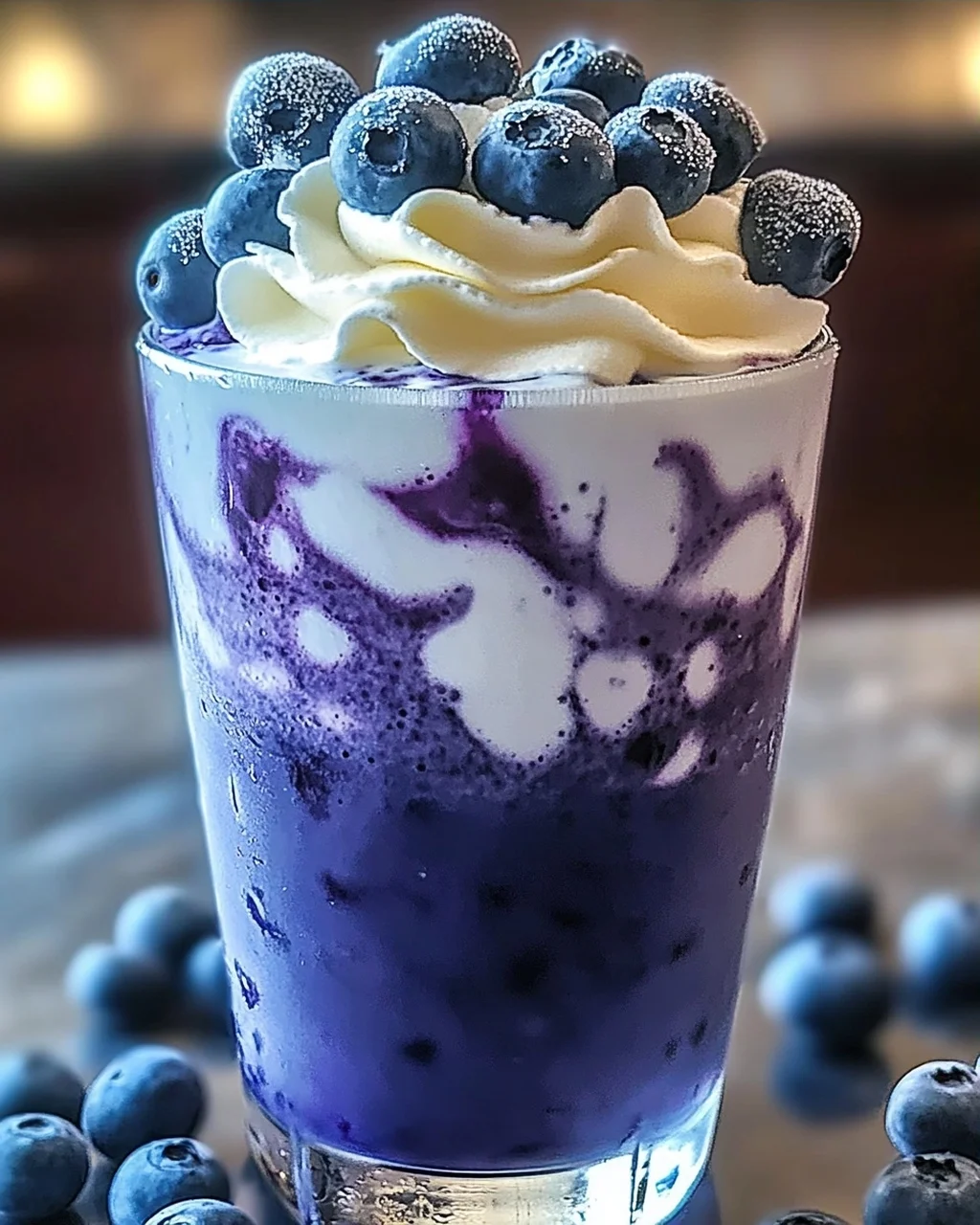 Blaubeer Italienische Limonade für heiße Tage