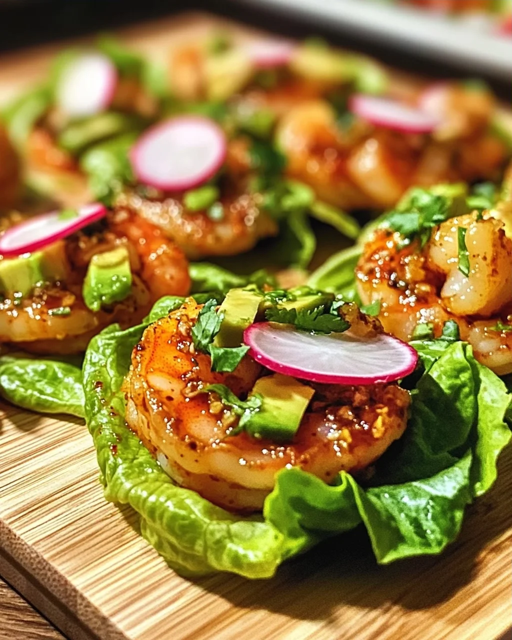Blechpfanne Chili-Limonen Garnelen für Wraps