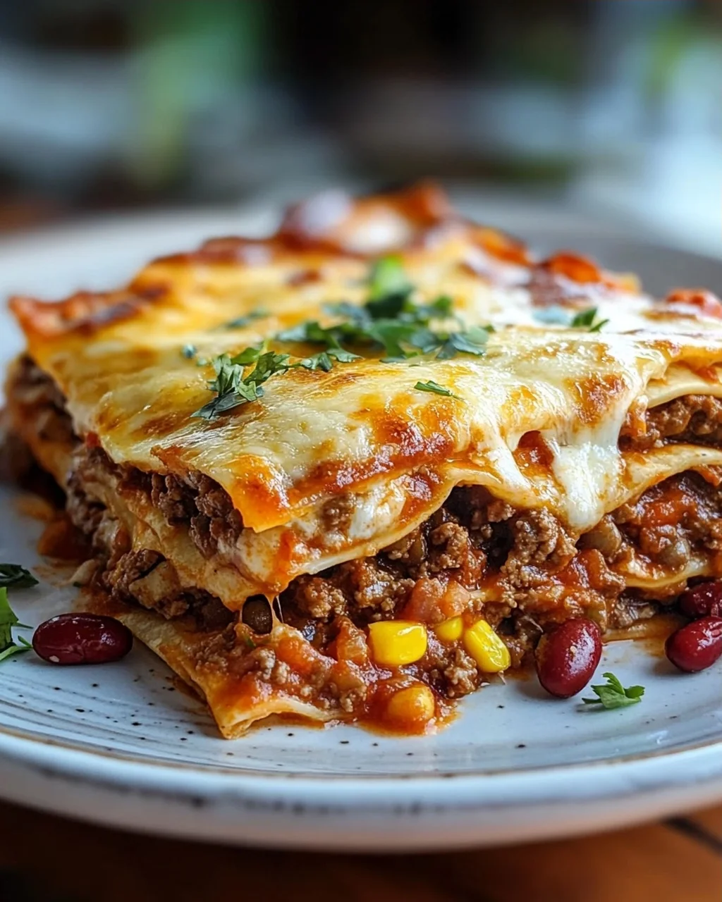 Burrito Auflauf mit Hackfleisch & Käse – Einfach Lecker!