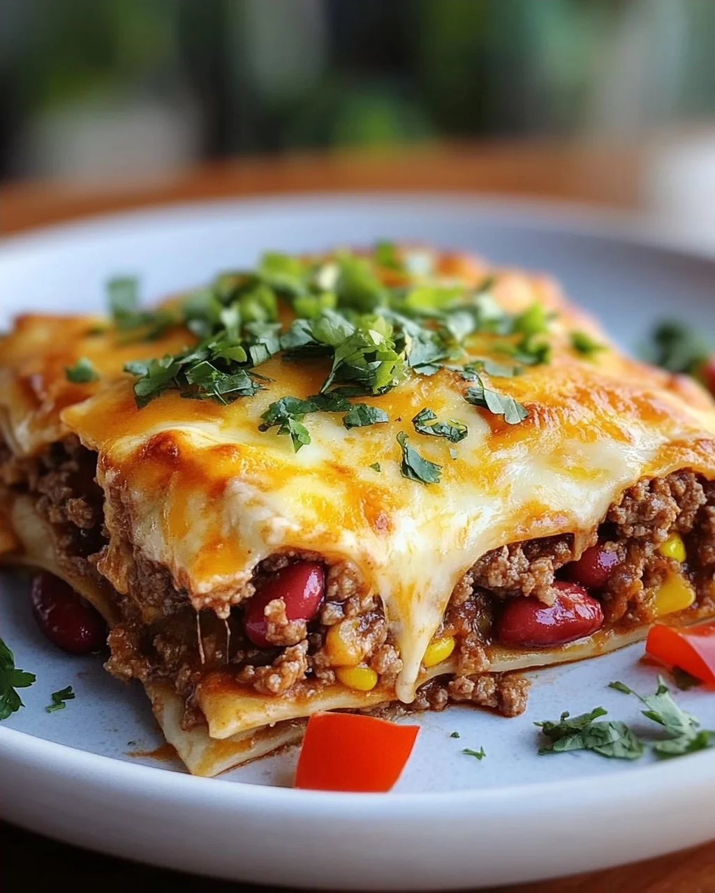Burrito Auflauf mit Hackfleisch & Käse – Einfach Lecker!