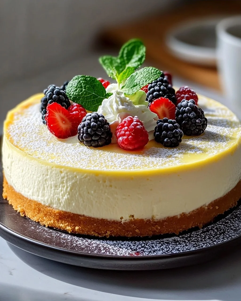 Cremiger Quark-Vanille Cheesecake
