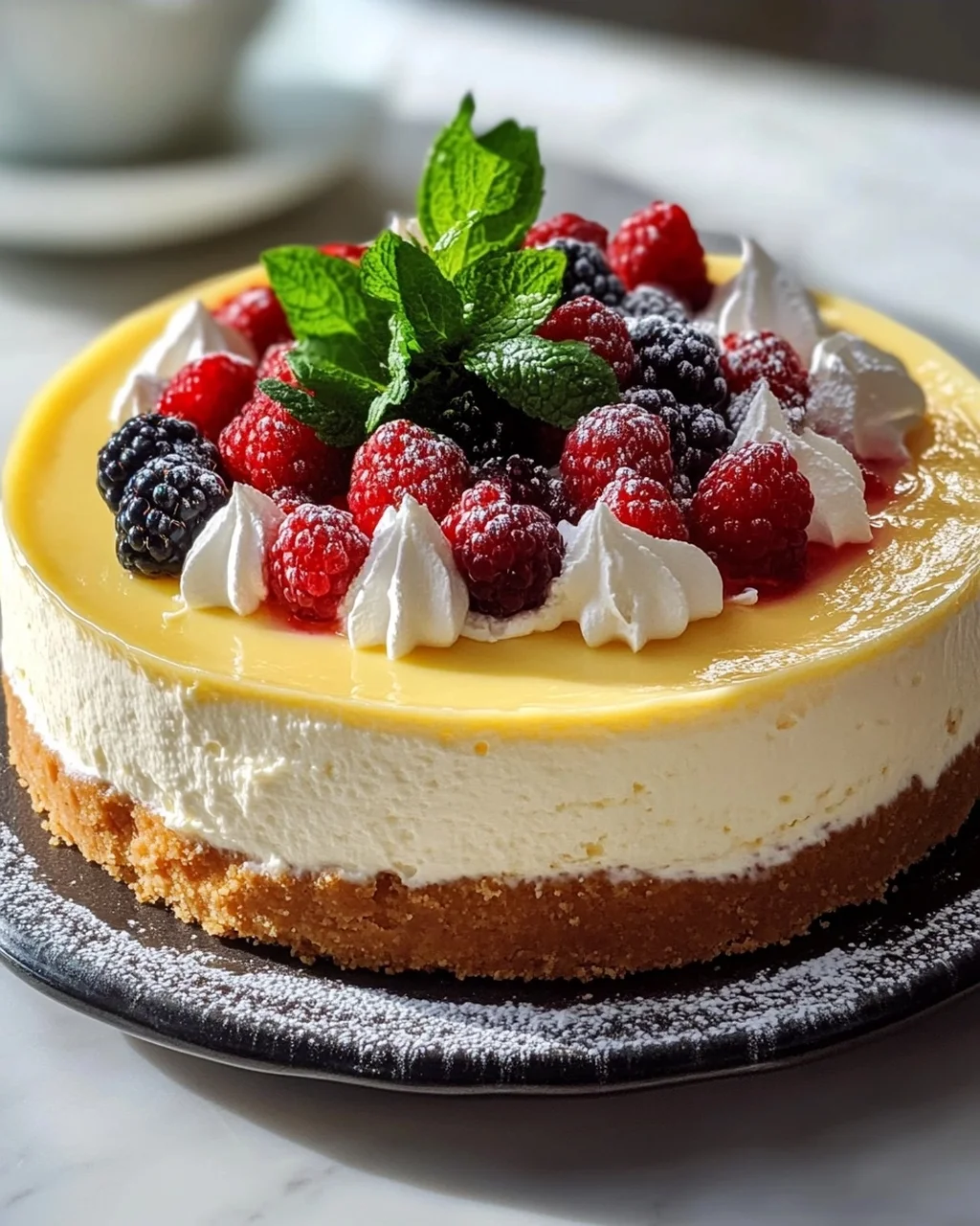 Cremiger Quark-Vanille Cheesecake