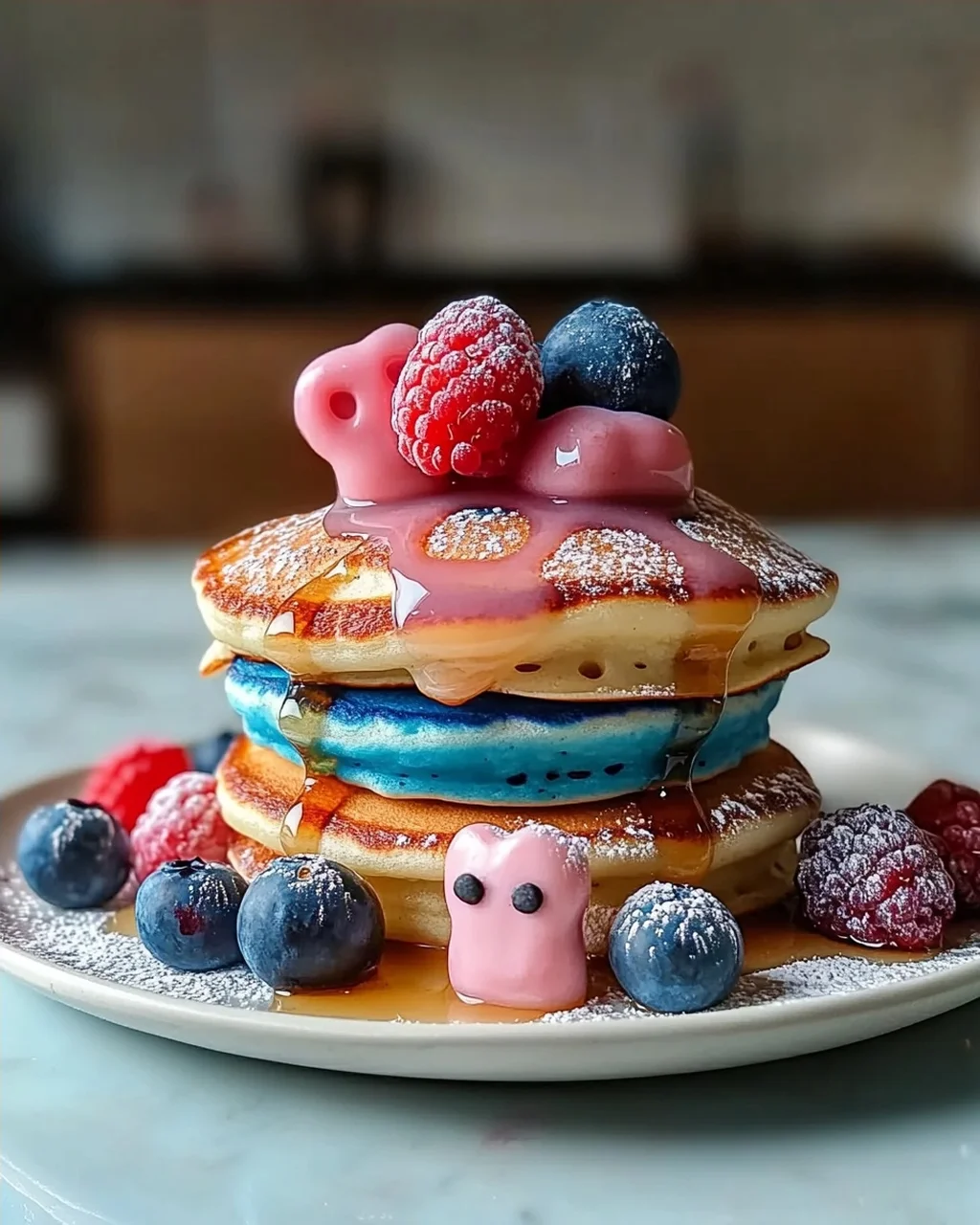 Dumbo fliegende Elefanten-Pfannkuchen für fröhliche Frühstücke