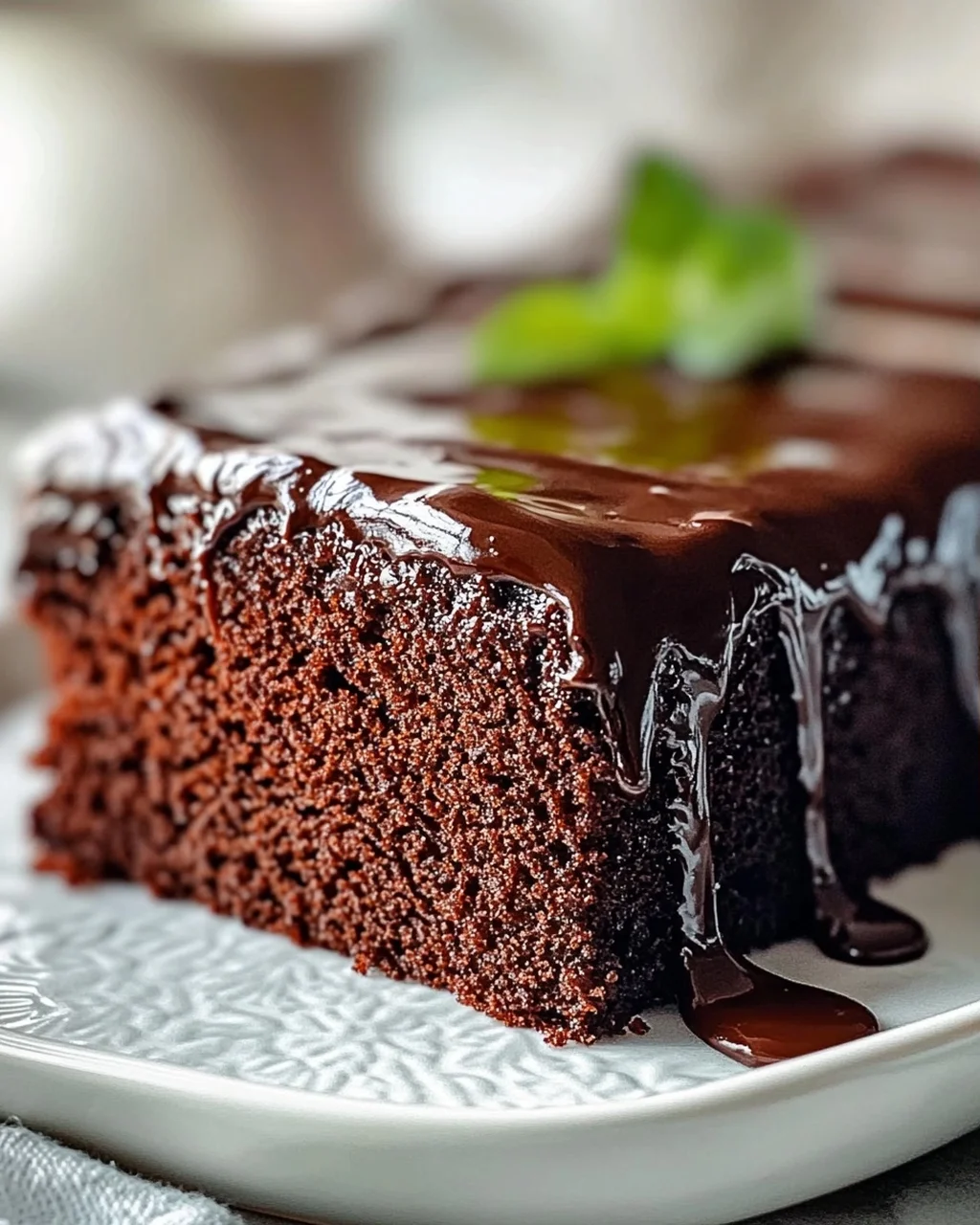 Einfacher Schoko Blechkuchen mit Glasur – Schnell und Lecker!