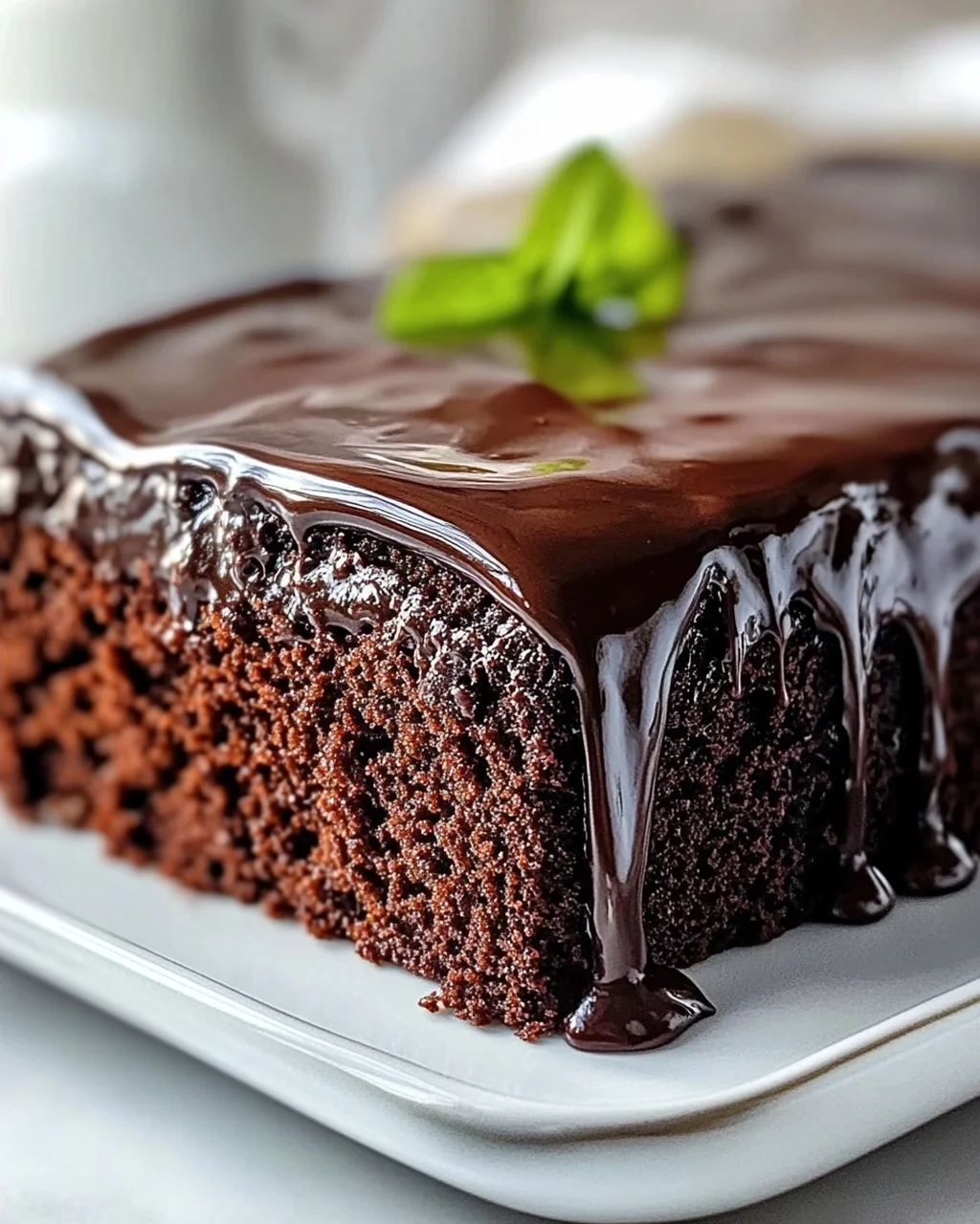 Einfacher Schoko Blechkuchen mit Glasur – Schnell und Lecker!
