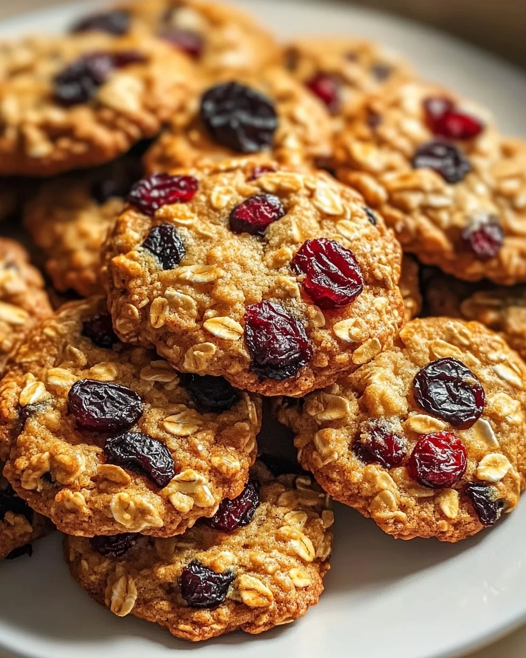 Energie Cookies mit Quark, Hafer und Trockenfrüchten