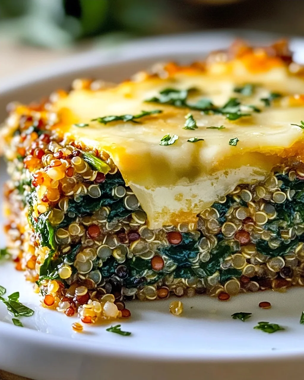 Gesunder Quinoa Linsen Spinat Auflauf – Nahrhaft & Herzhaft!