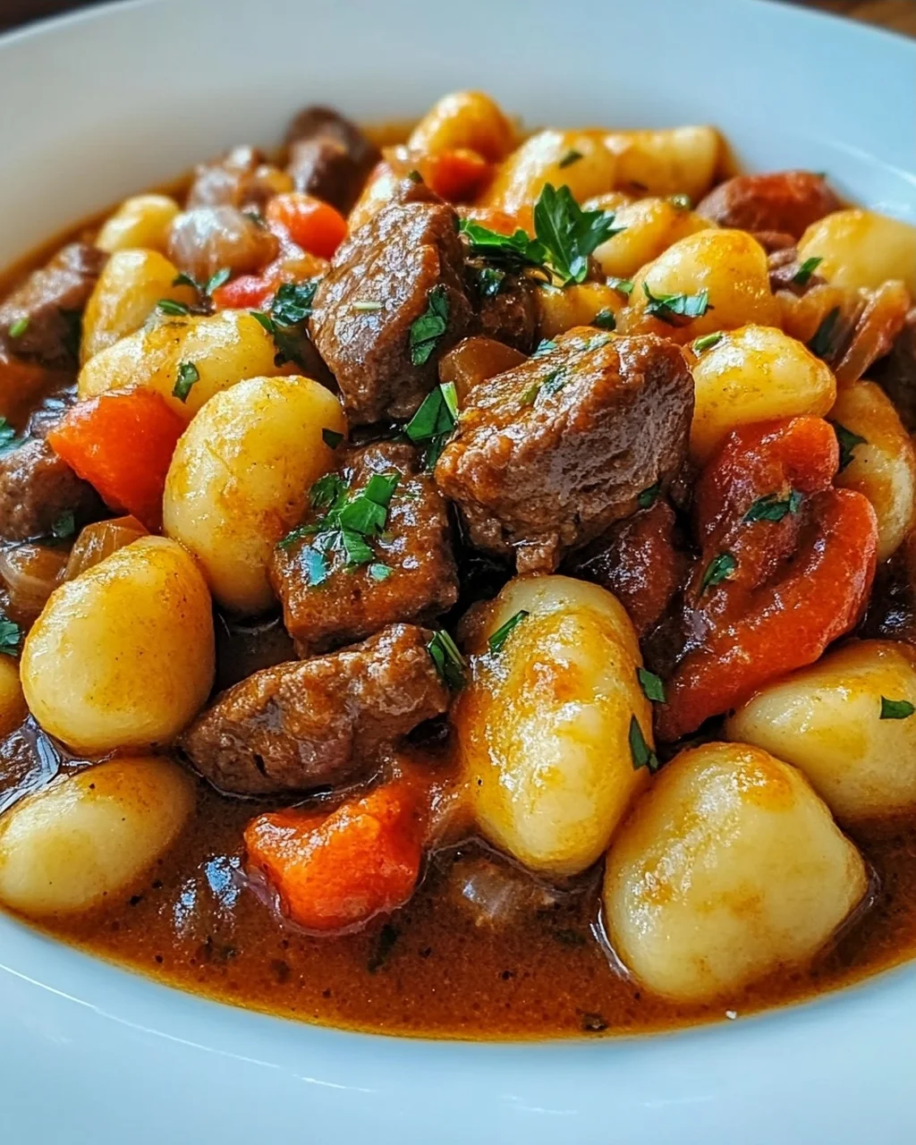 Gnocchi-Gulasch