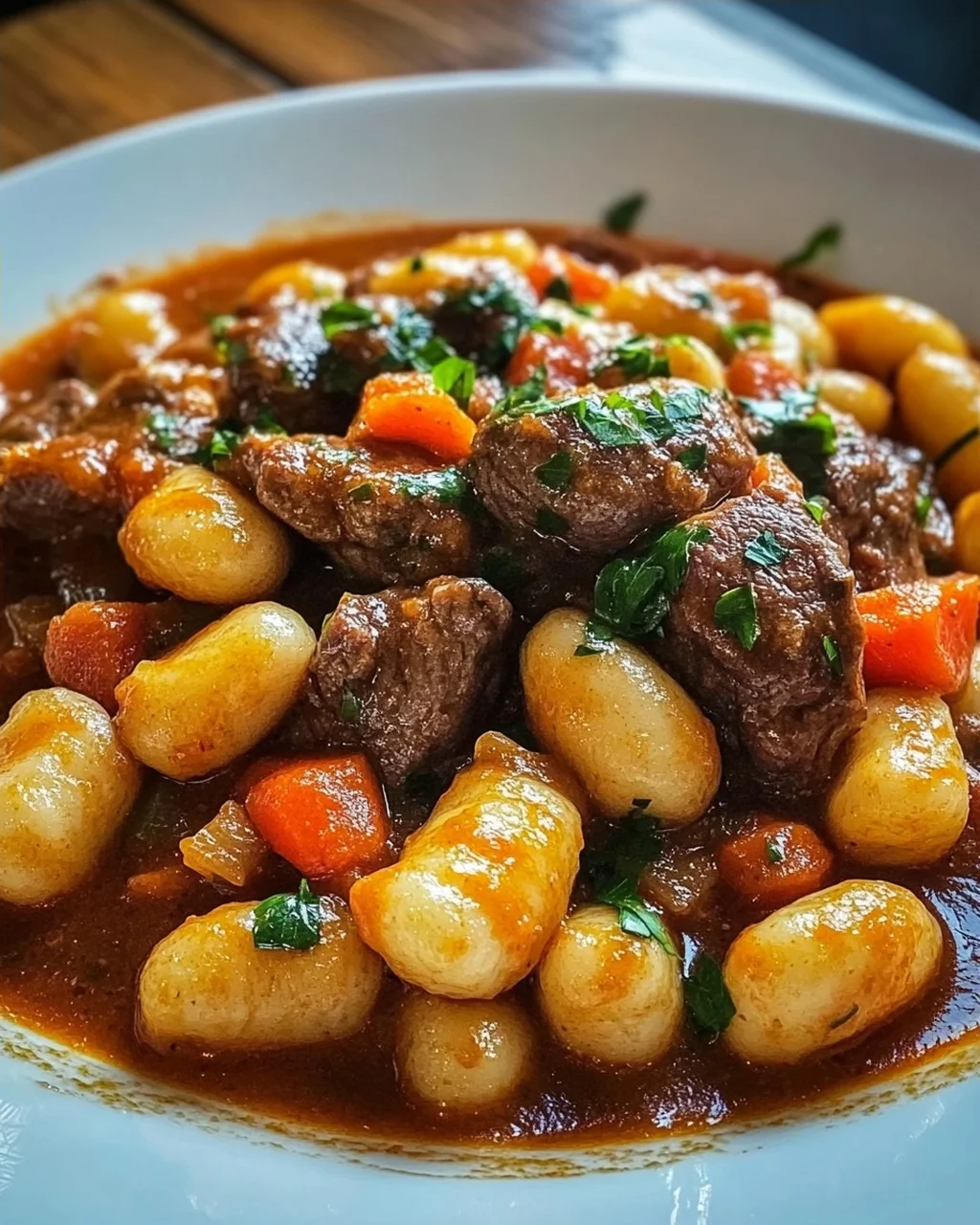 Gnocchi-Gulasch
