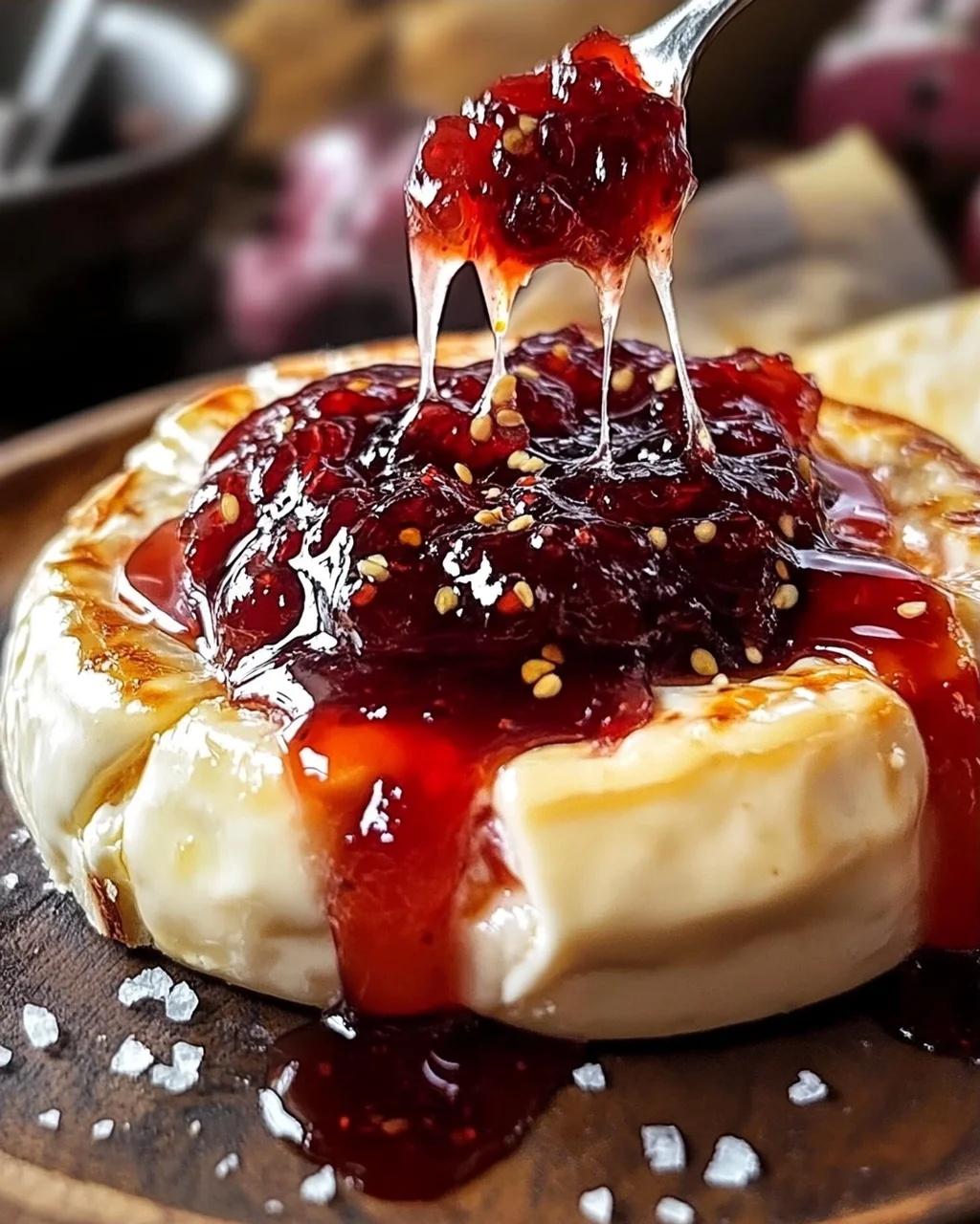 Halloween Bloody Baked Brie