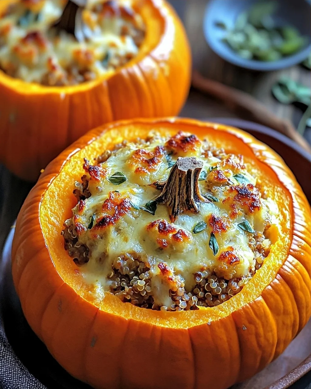 Herzhafter gefüllter Kürbis: Gemütliches Herbst-Rezept genießen