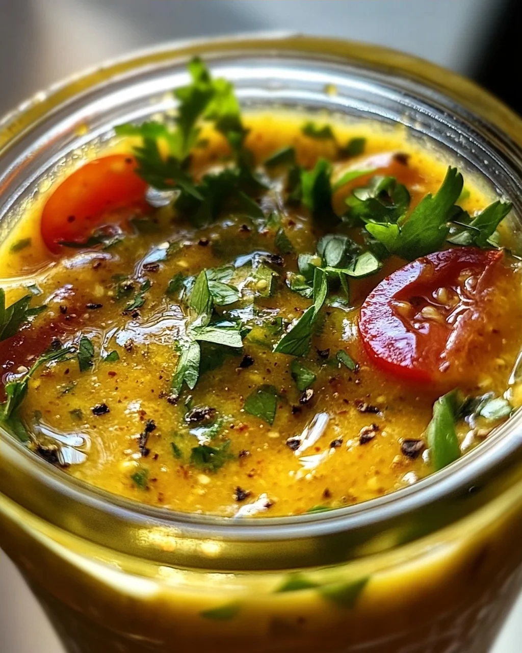 Honig-Senf-Zitronen-Vinaigrette