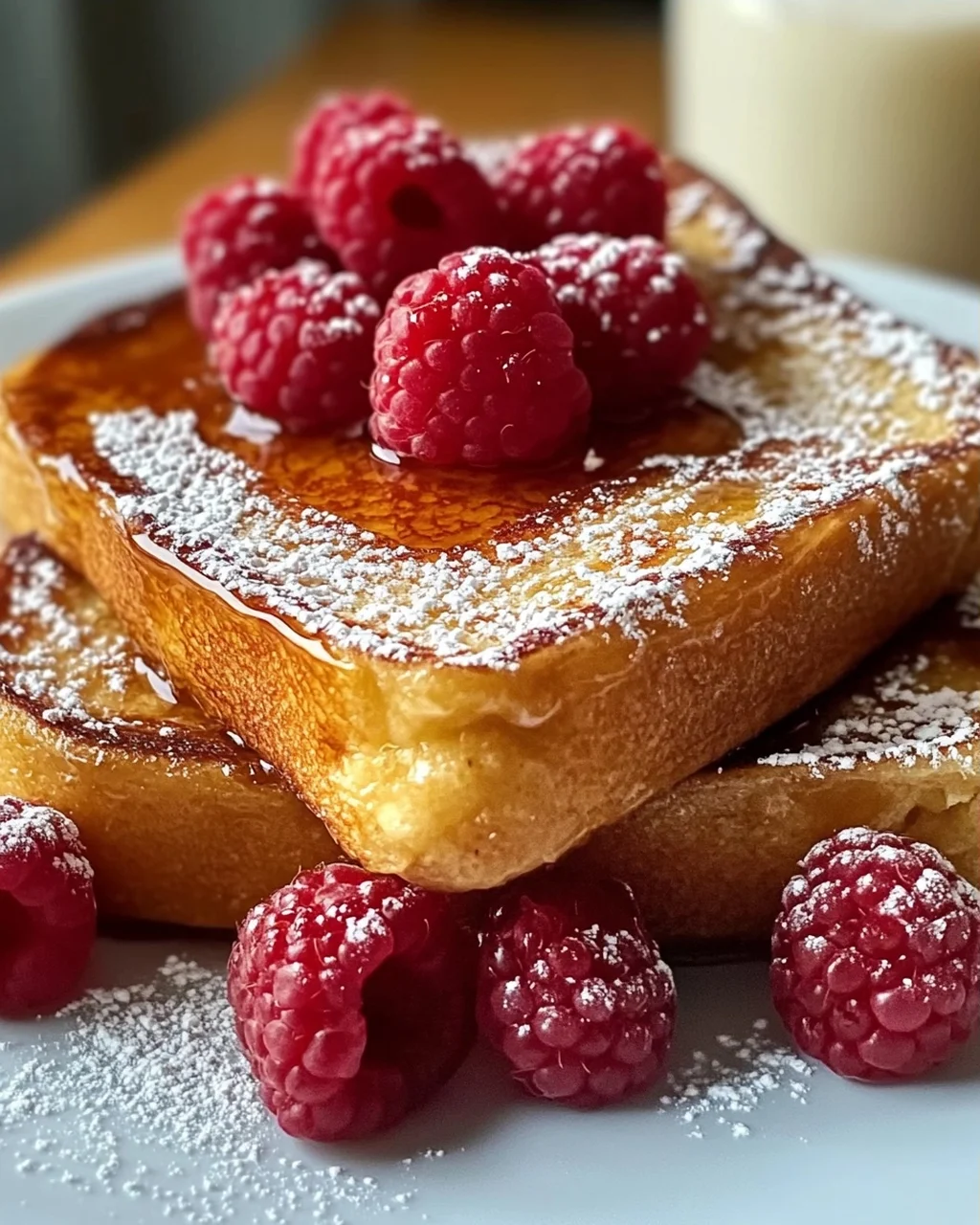Honig französischer Toast für ein süßes Frühstück