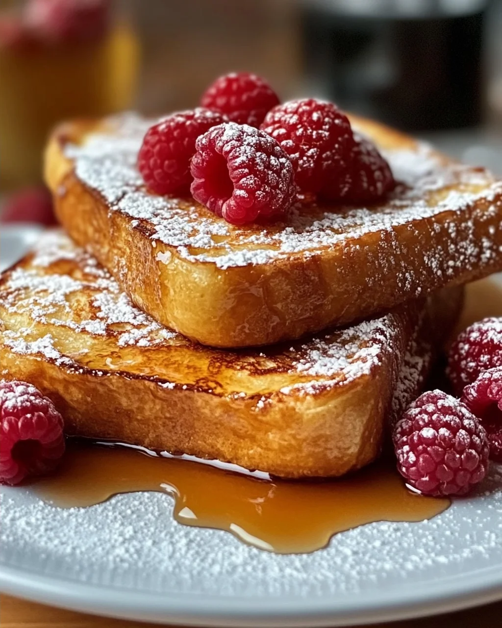 Honig französischer Toast für ein süßes Frühstück