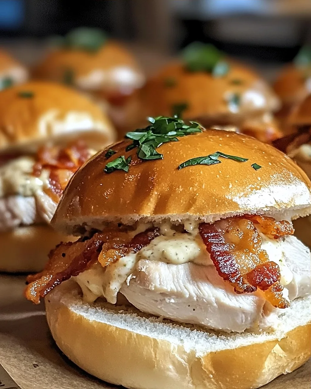 Hühnchen Speck Ranch Brötchen ganz einfach selber machen