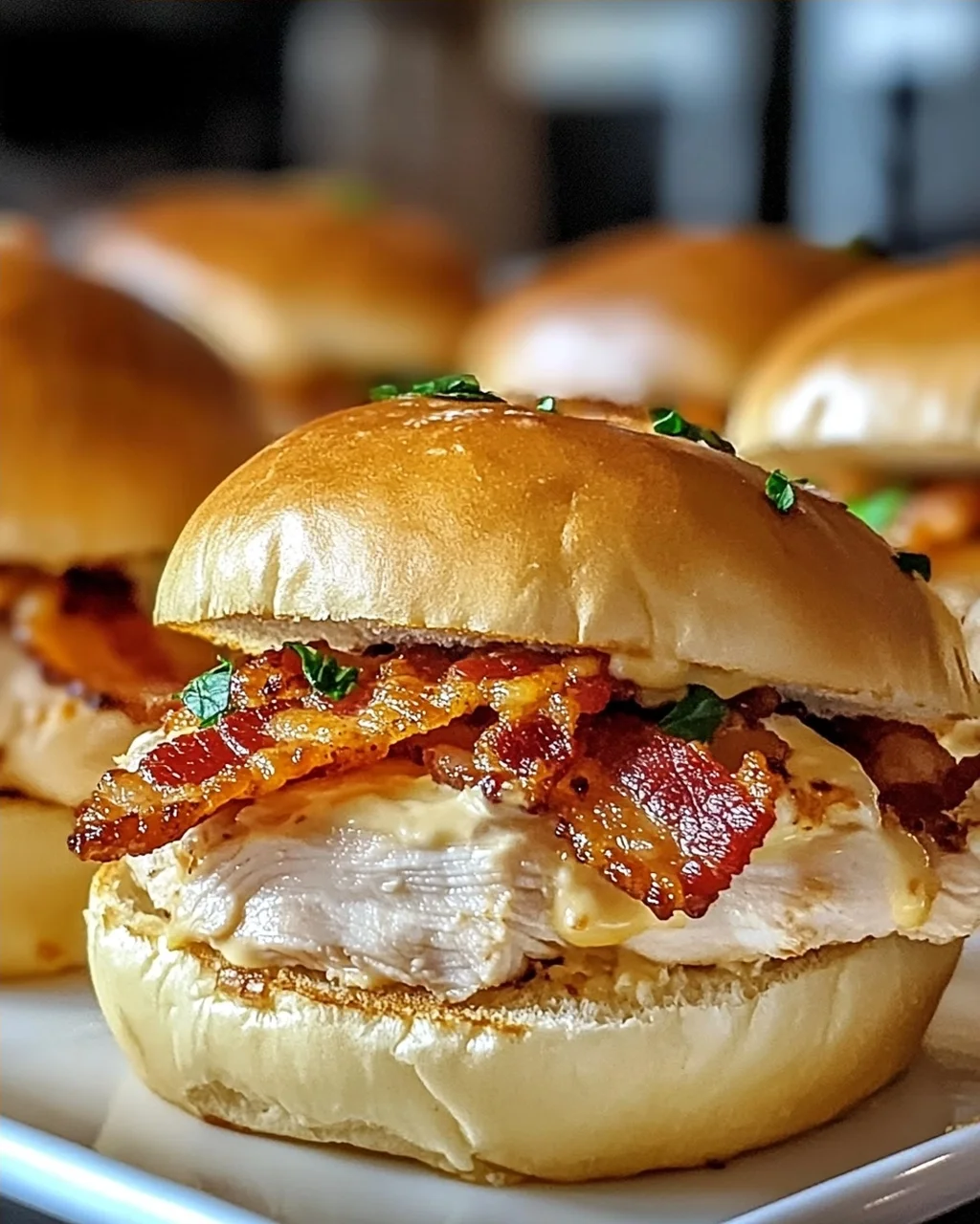 Hühnchen Speck Ranch Brötchen ganz einfach selber machen
