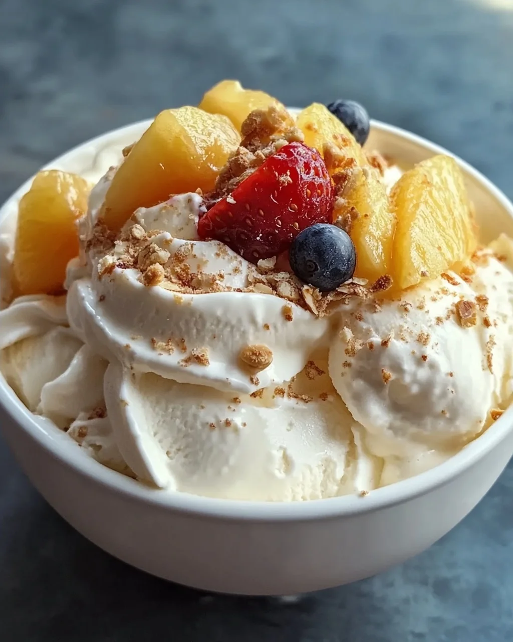 Joghurt Eis ohne Eismaschine Rezept mit schneller Zubereitung