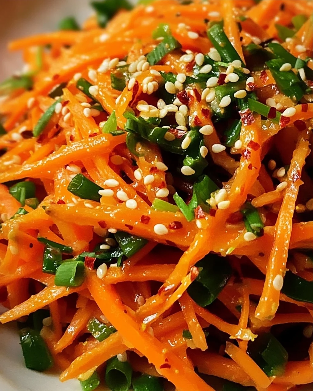 Karottensalat mit Ingwer-Sesam-Dressing – Gesund & Lecker!