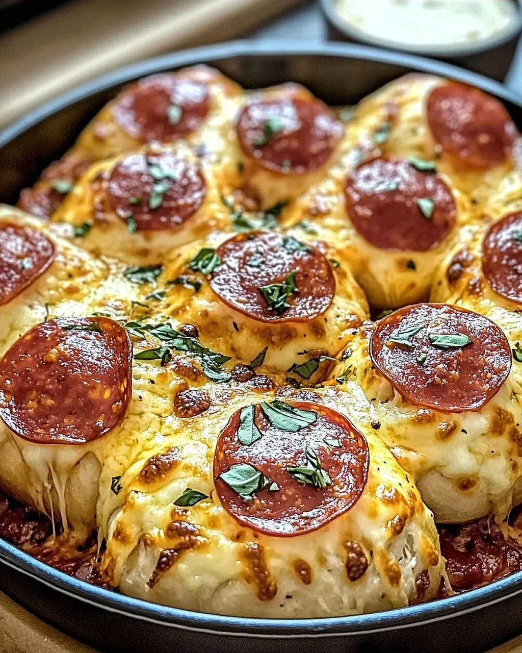 Käse-Pepperoni-Pizza-Bomben für den perfekten Snack