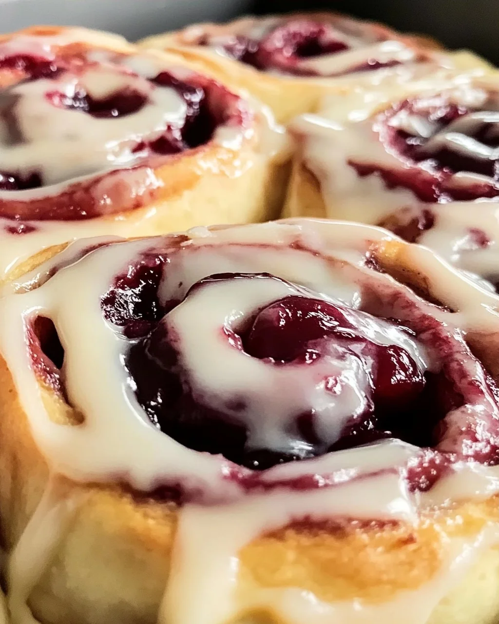 Kirschen Zimtschnecken mit hausgemilter Füllung genießen