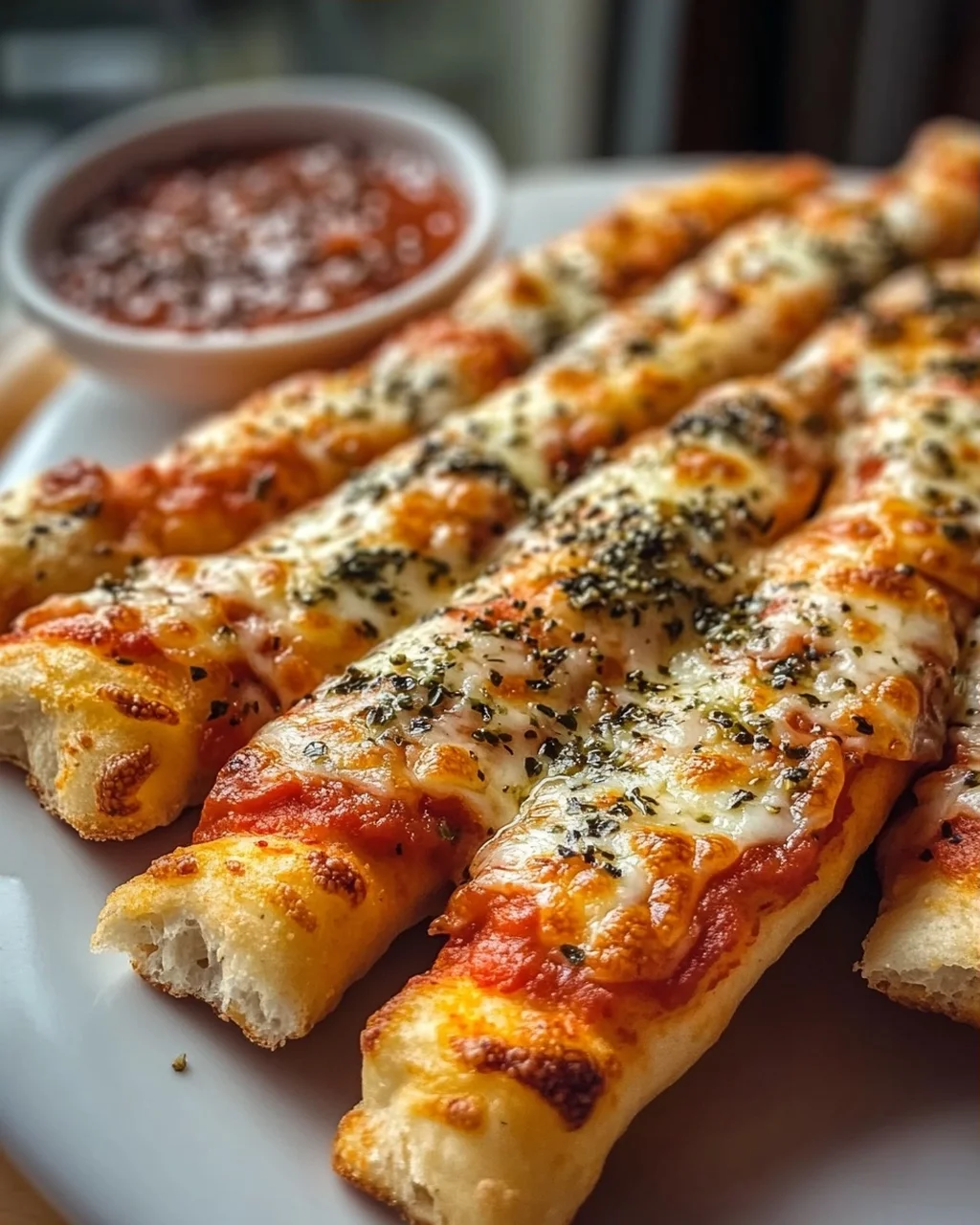 Knusprige Pizzastangen