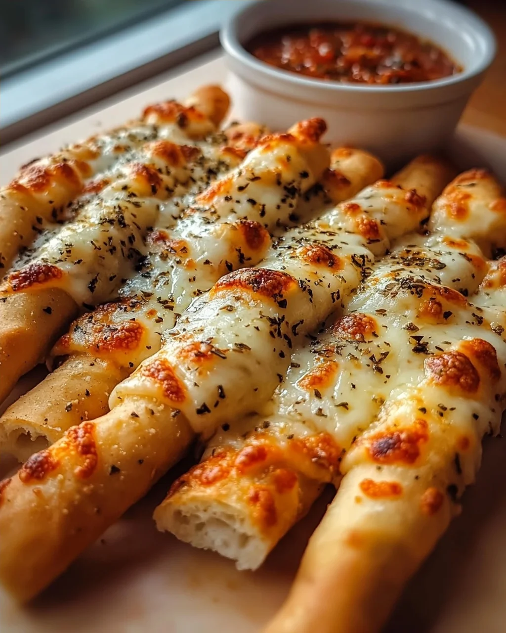 Knusprige Pizzastangen