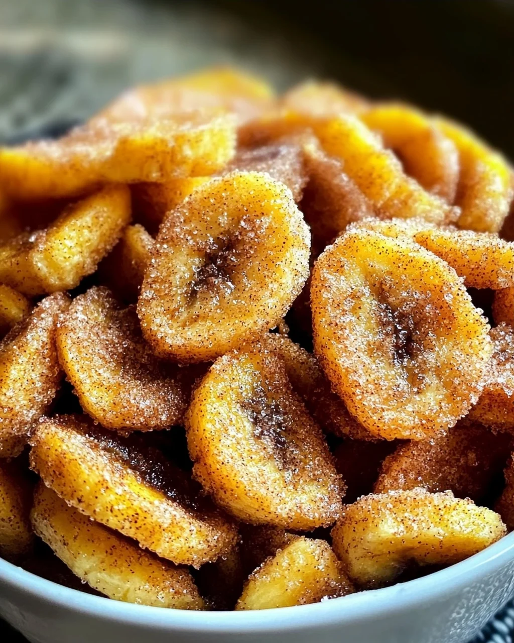 Luftfritteuse Zimt Bananen