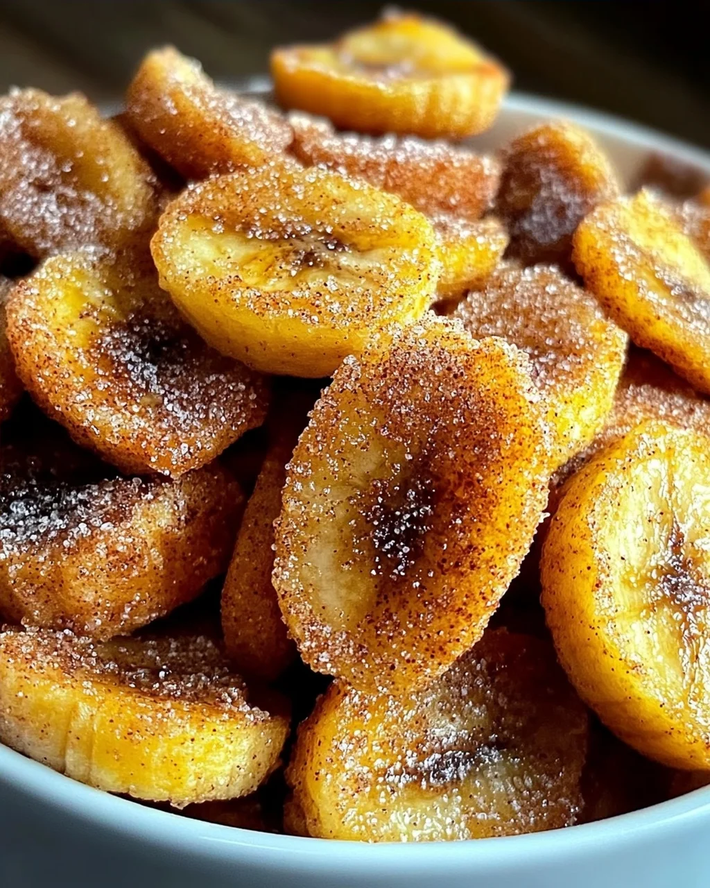 Luftfritteuse Zimt Bananen