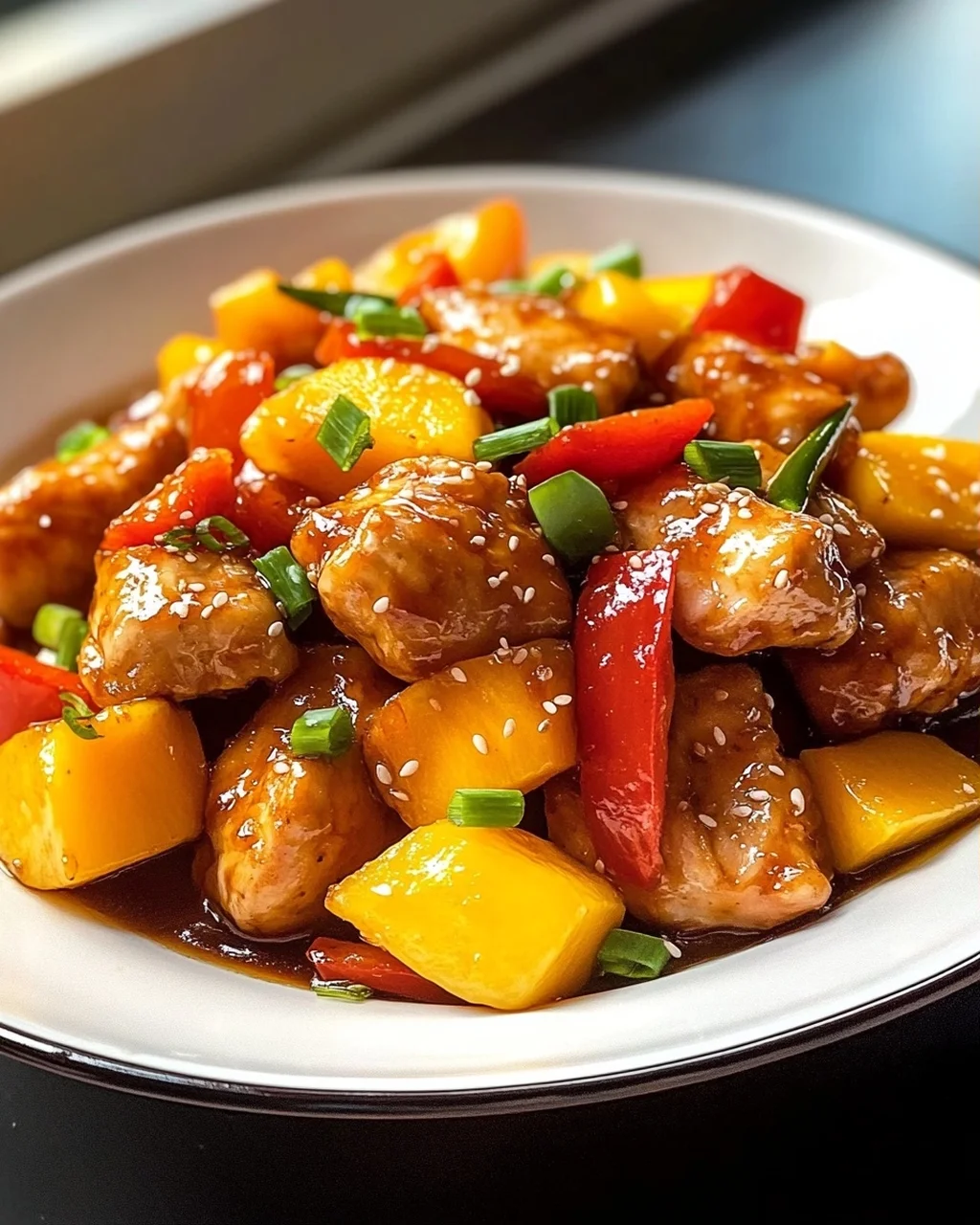 Mango Chicken mit süßer Paprika-Pracht