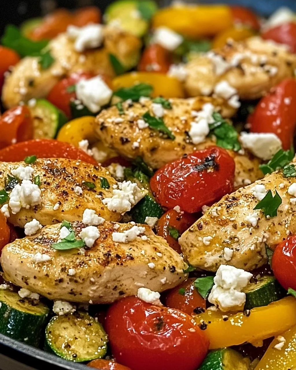 Mediterranes Hähnchen Pfannengericht in 30 Minuten