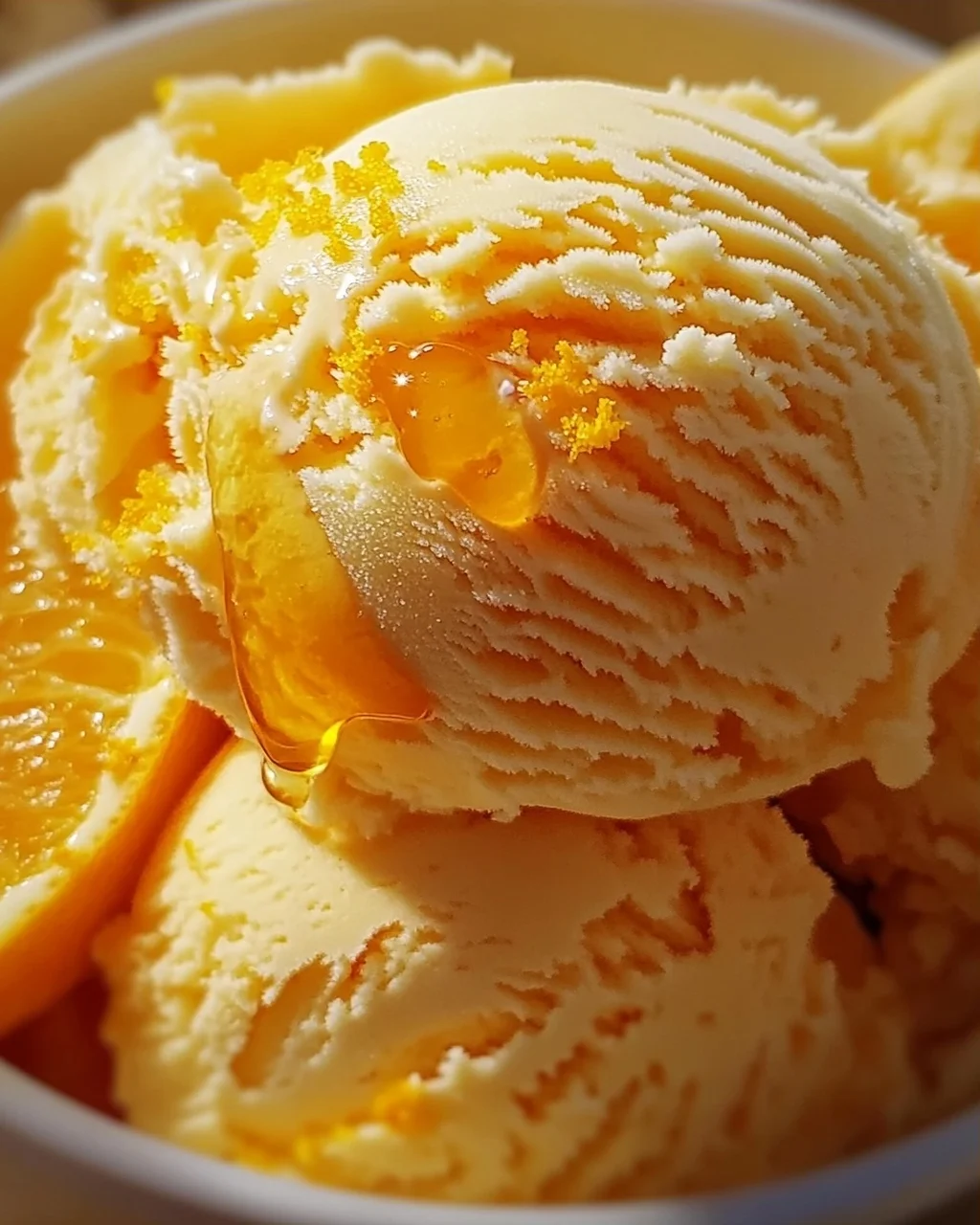 Orangeneis ohne Eismaschine Rezept