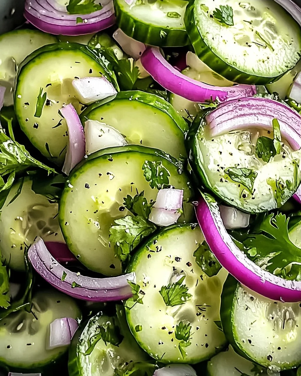 Peruanischer Gurkensalat mit spritzigem Limetten-Dressing