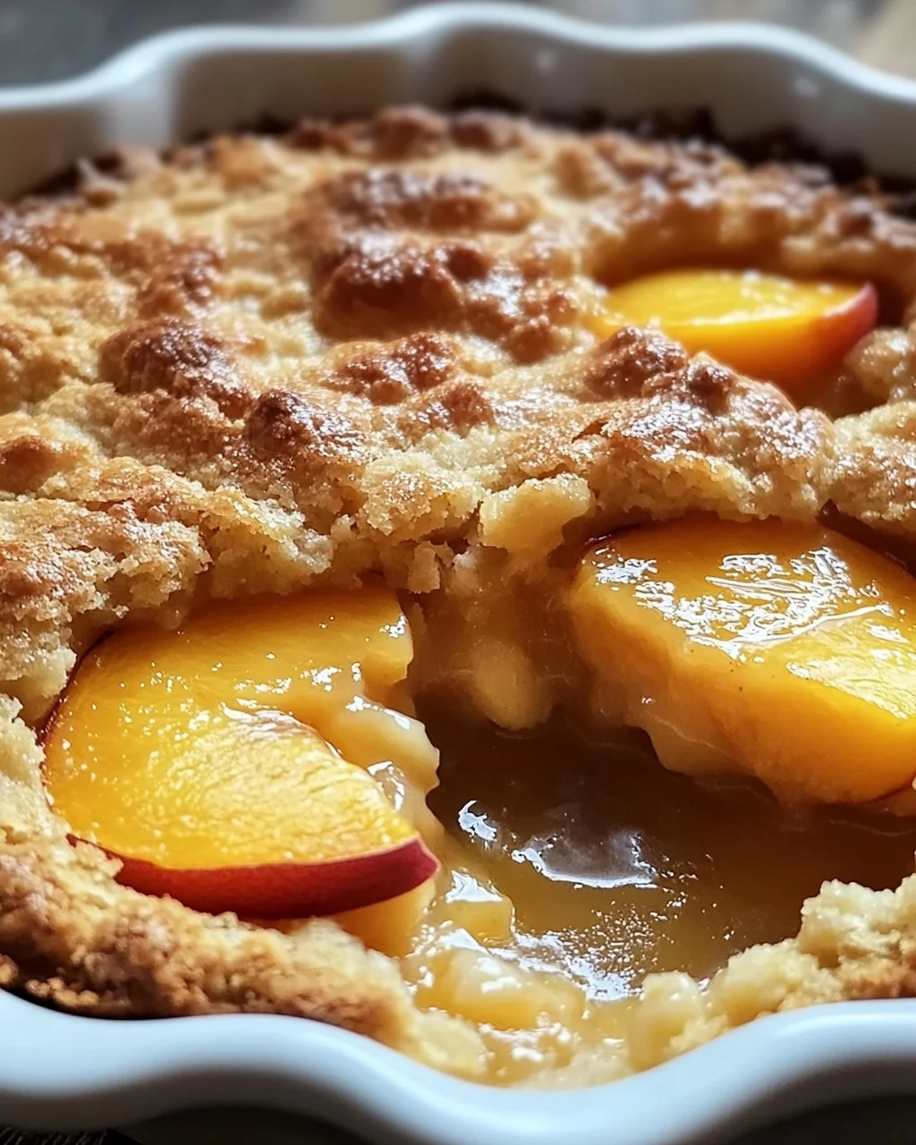 Pfirsich-Cobbler ganz einfach selbst gemacht