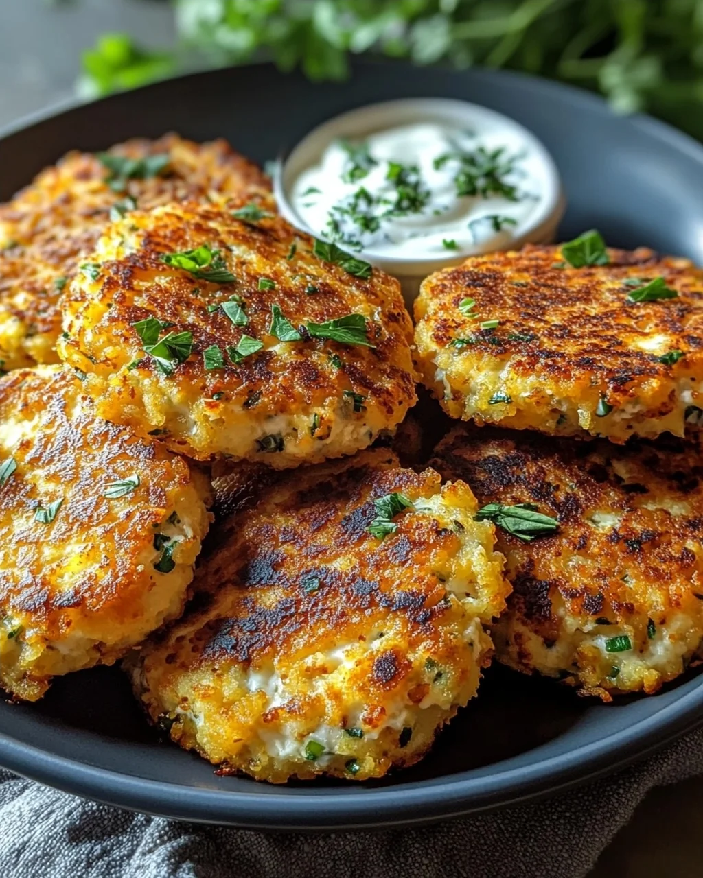 Proteinreiche Hüttenkäsetaler
