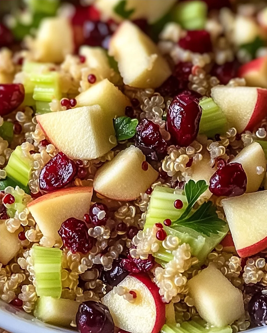 Quinoa Apfel Salat für frische Geschmacksexplosion