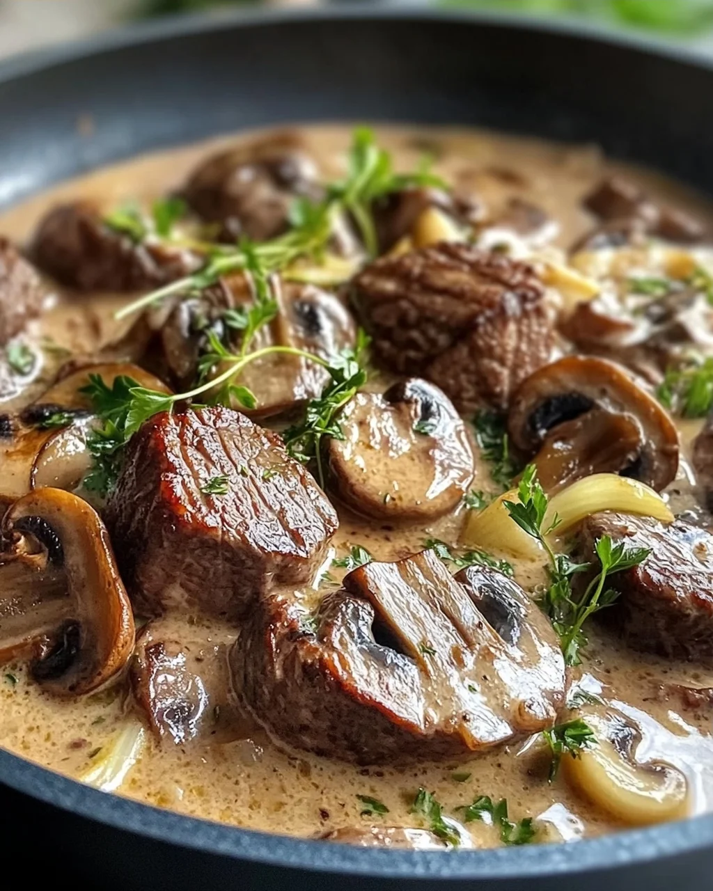 Rinderfilettopf mit Champignons