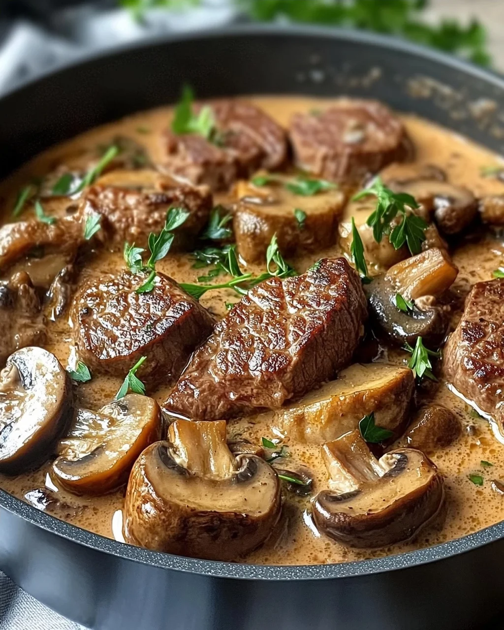 Rinderfilettopf mit Champignons