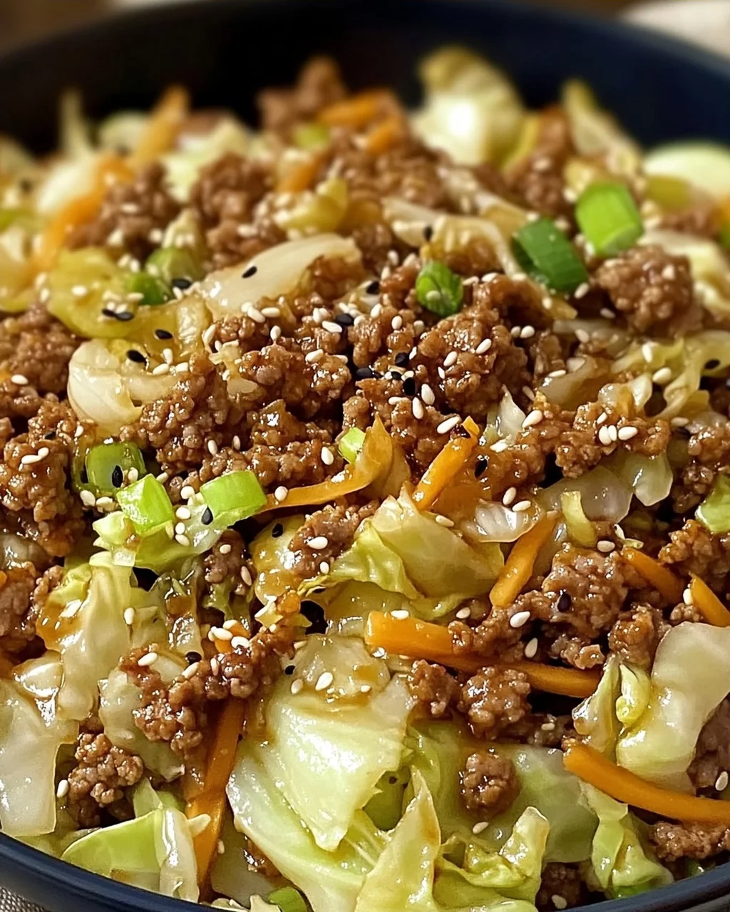Rinderhackfleisch und Kohl Pfanne in 30 Minuten