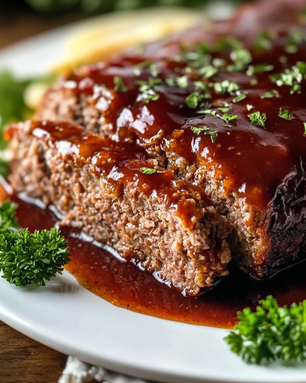 Saftiger Hackbraten mit Soße