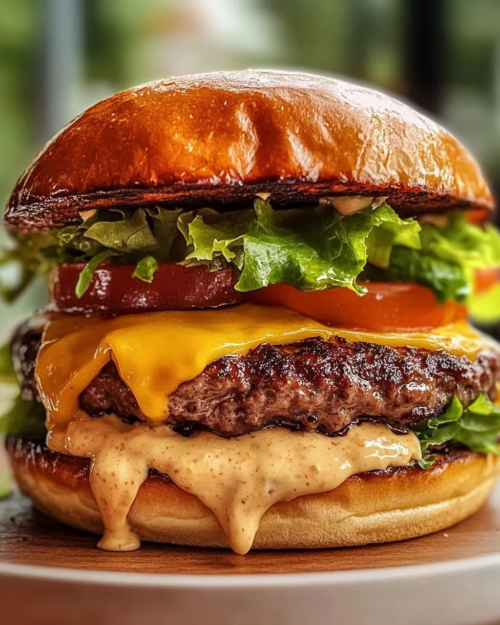 Saftiger Smash Burger mit cremiger Beef Baconnaise Sauce