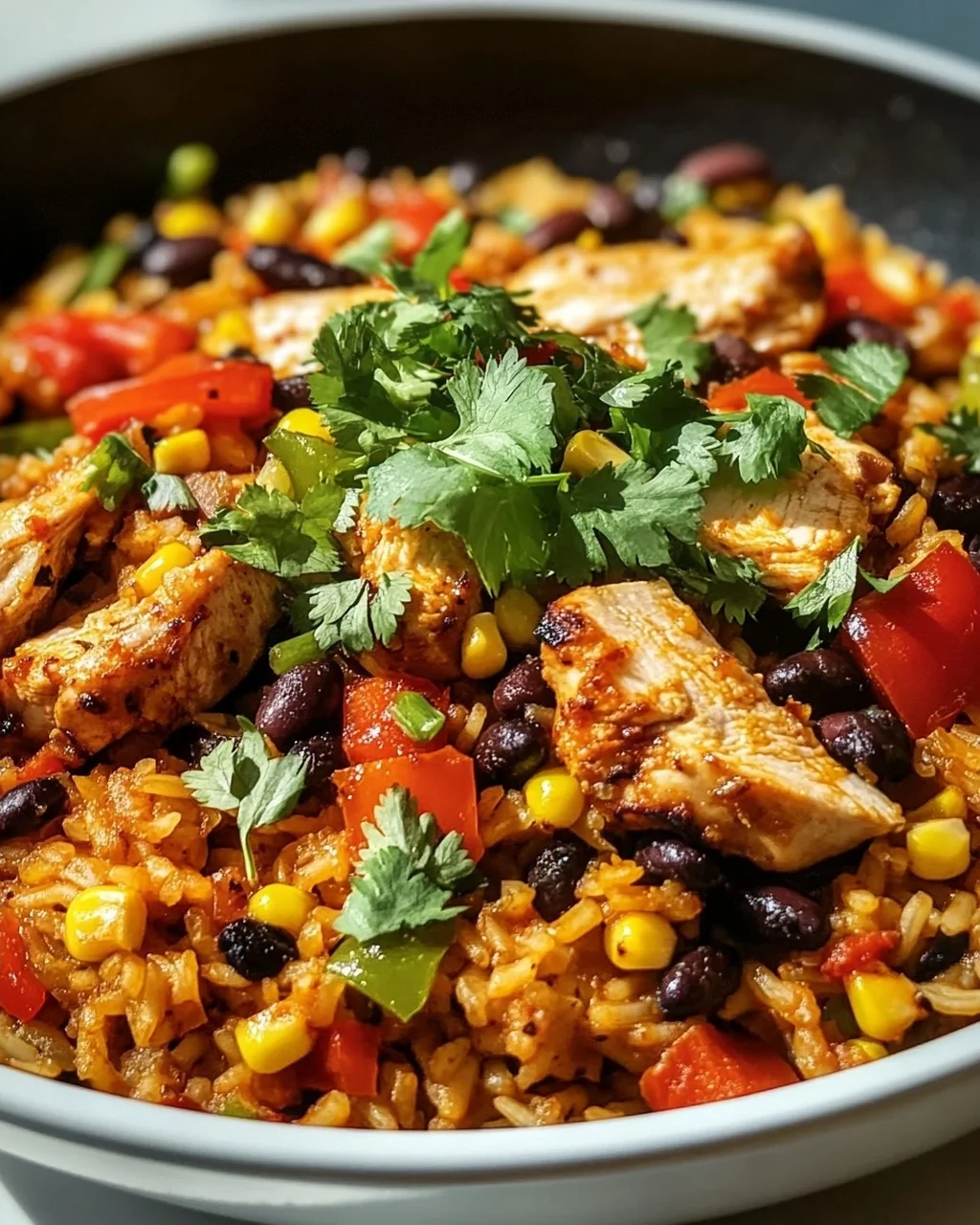 Taco Pfanne mit Huhn und Reis – Schnelles Rezept für Genuss!