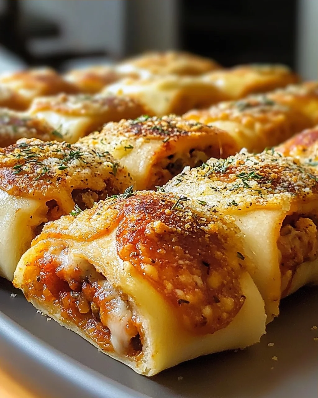 Unwiderstehliche High Protein Rind-Peperoni Pizzarollen